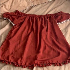 Off the shoulder blouse